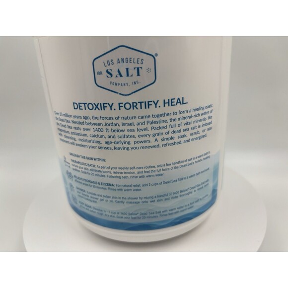 Dead Sea Magnesium  Bath Salts - LA SALT CO 100% PURE Dead Sea Salt 5 lbs. - Picture 6 of 6